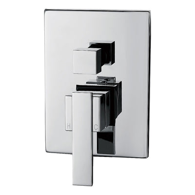 Chrome Bathroom Shower Wall Mixer Diverter w/ WaterMark