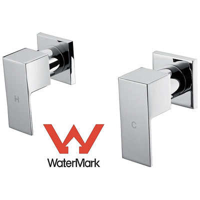 Chrome Bathroom Shower / Bath Mixer Tap Set w/ WaterMark