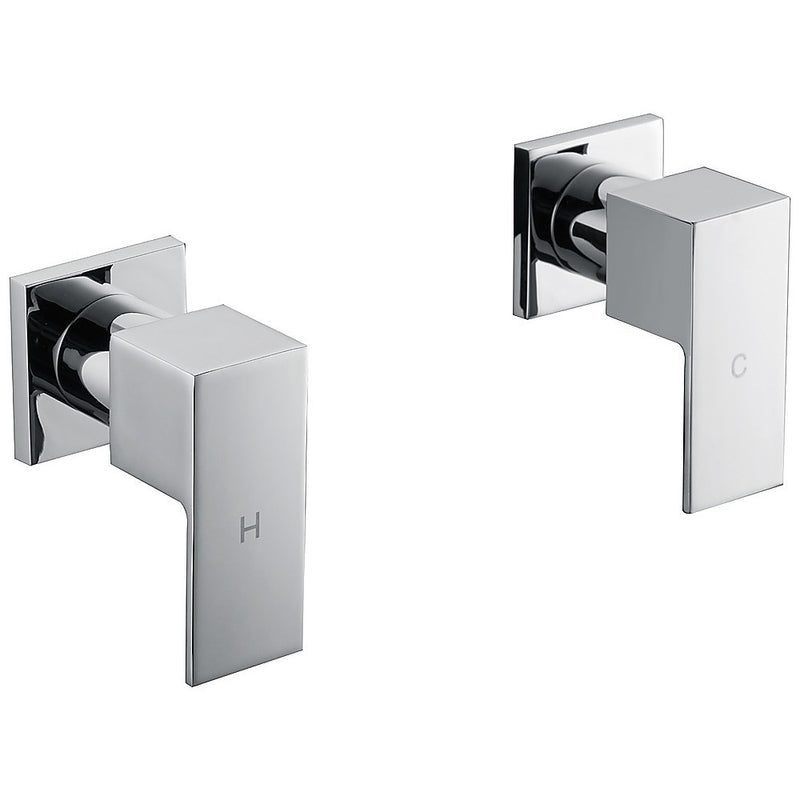 Chrome Bathroom Shower / Bath Mixer Tap Set w/ WaterMark