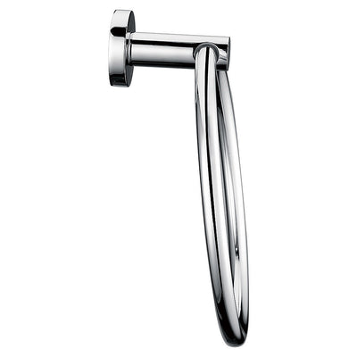 Classic Chrome Towel Bar Rail Ring Bathroom