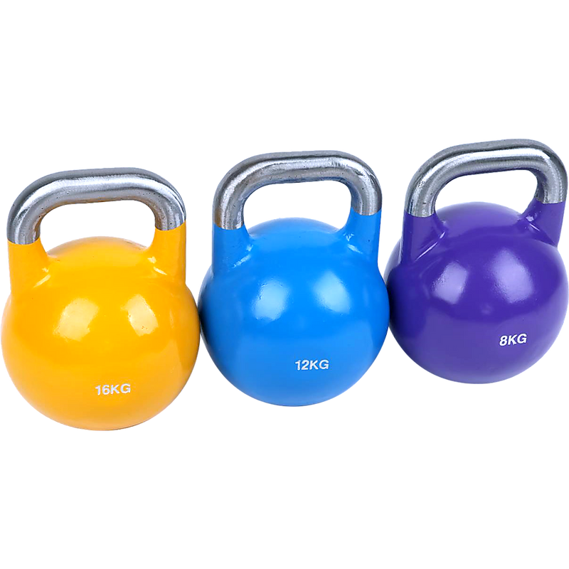 8KG, 12KG, 16KG Pro-Grade Steel KettleBell Set