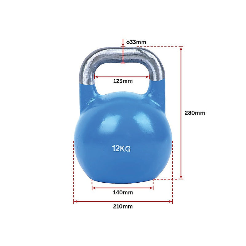 8KG, 12KG, 16KG Pro-Grade Steel KettleBell Set