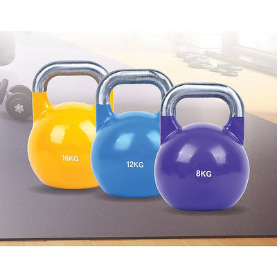 8KG, 12KG, 16KG Pro-Grade Steel KettleBell Set