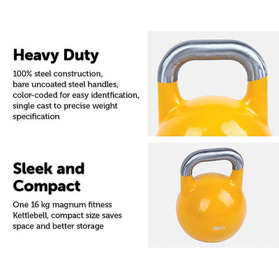 16KG Pro-Grade Steel KettleBell