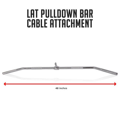 48" Lat Pulldown Bar Cable Attachment