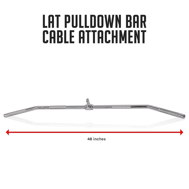 48" Lat Pulldown Bar Cable Attachment