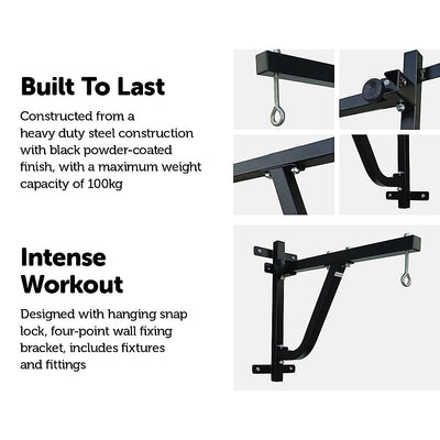 Boxing Punching Bag Wall Pivot Rack