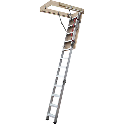 Deluxe Aluminium Attic Loft Ladder - 2700mm to 3050mm