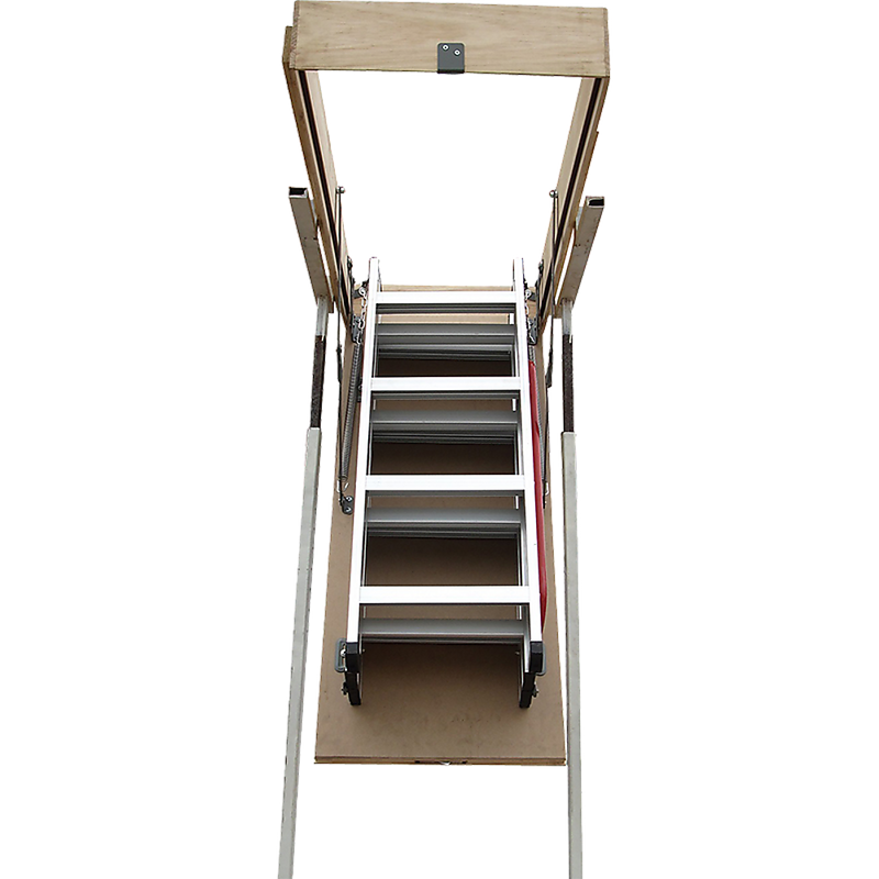 Deluxe Aluminium Attic Loft Ladder - 2700mm to 3050mm