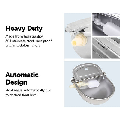 Automatic Water Trough Stainless Steel 304 Bowl