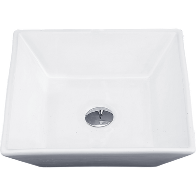 Bathroom Ceramic Rectangular Above Countertop Basin for Vanity