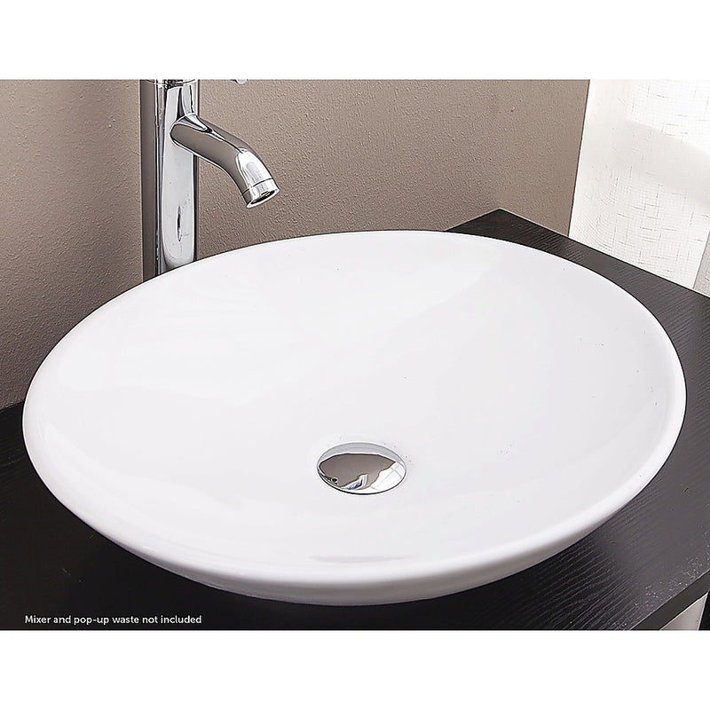 Bathroom Ceramic Oval Above Countertop Basin for Vanity