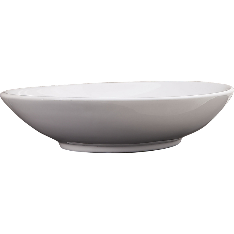 Bathroom Ceramic Oval Above Countertop Basin for Vanity