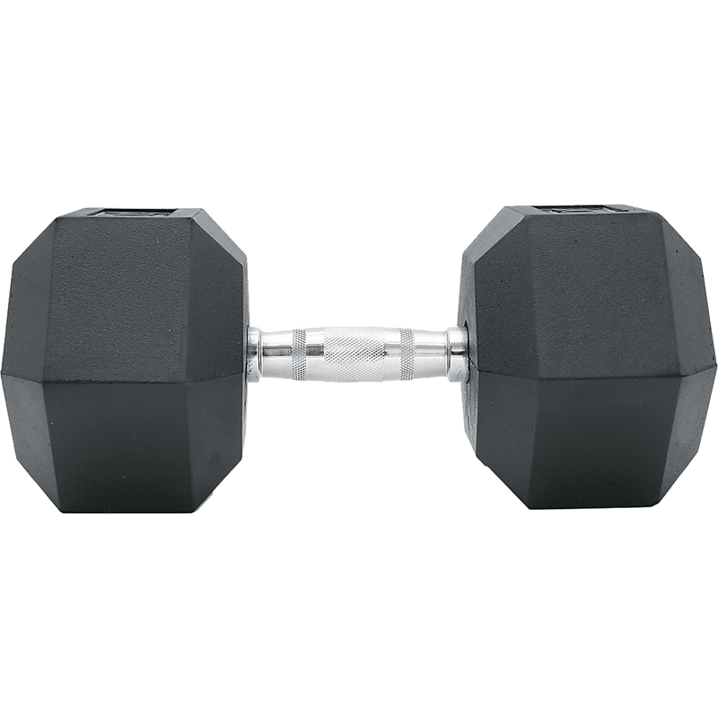 25KG Commercial Rubber Hex Dumbbell Gym Weight