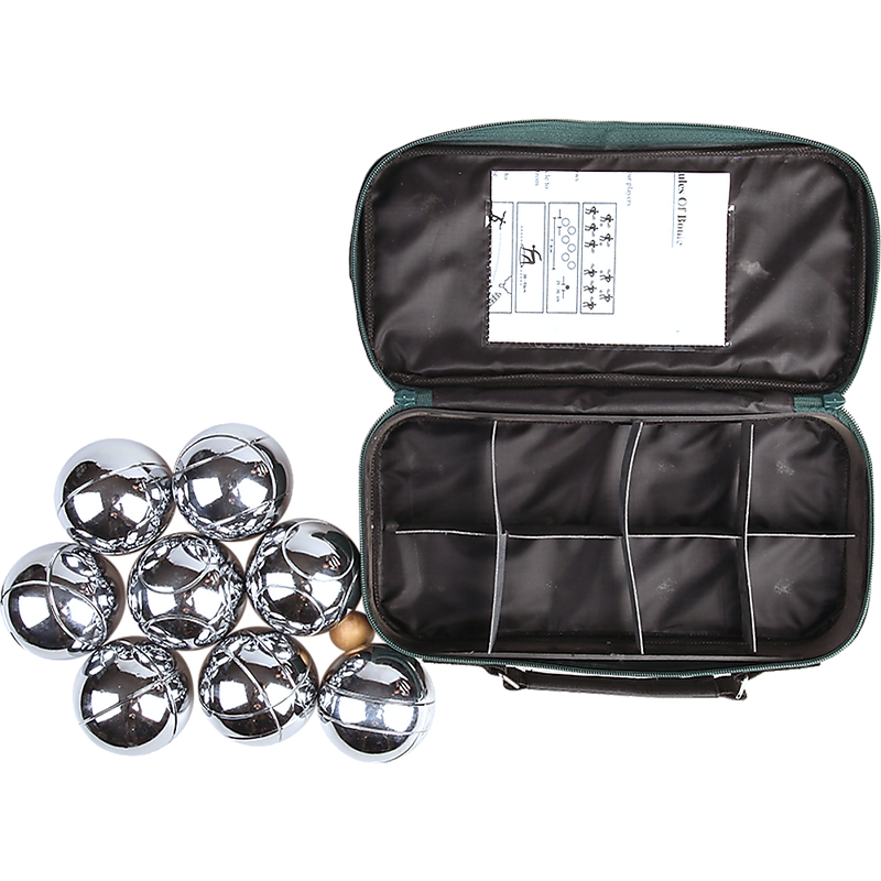 Deluxe Boules Bocce 8 Alloy Ball Set