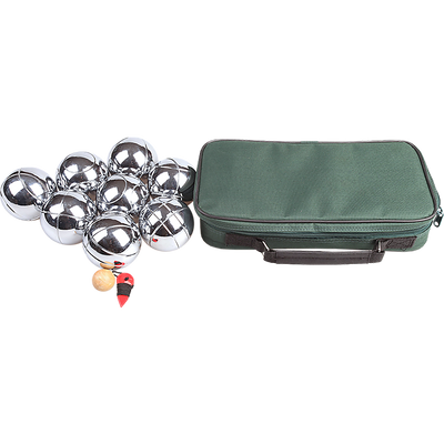 Deluxe Boules Bocce 8 Alloy Ball Set