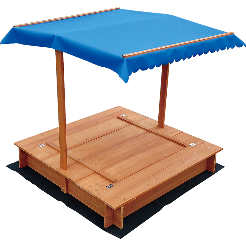 Kids Wooden Toy Sandpit with Canopy