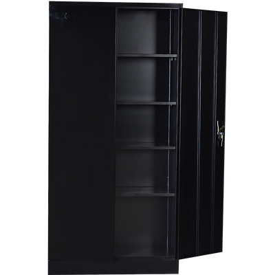 Two-Door Shelf Office Gym Filing Storage Locker Cabinet Safe