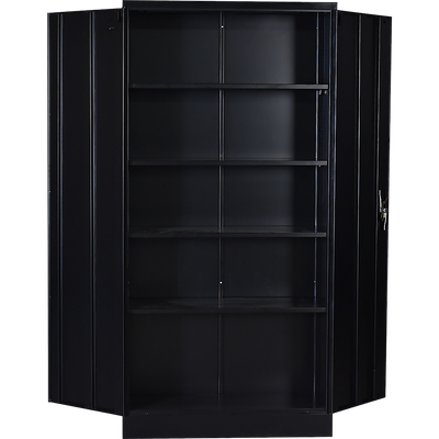 Two-Door Shelf Office Gym Filing Storage Locker Cabinet Safe