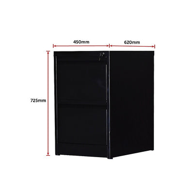 2-Drawer Shelf Office Gym Filing Storage Locker Cabinet