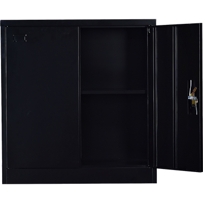 Two-Door Shelf Office Gym Filing Storage Locker Cabinet Safe