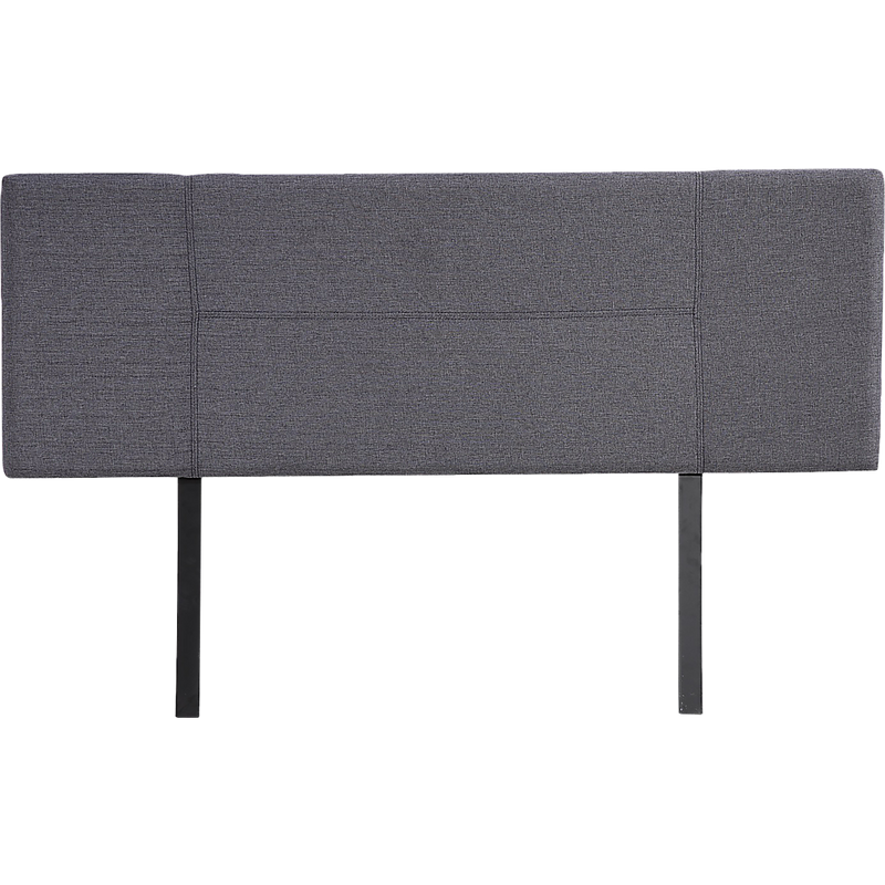 Linen Fabric Queen Bed Headboard Bedhead - Grey