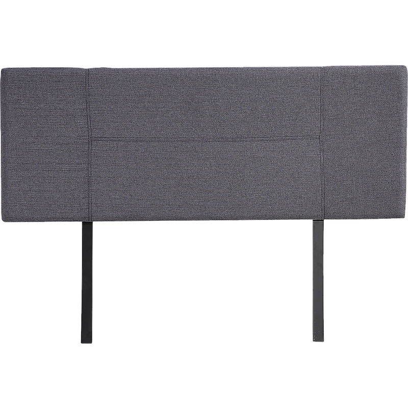 Linen Fabric Double Bed Headboard Bedhead - Grey