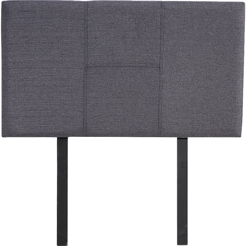 Linen Fabric Single Bed Headboard Bedhead - Grey