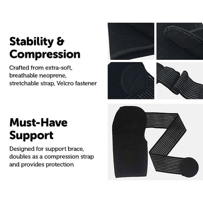 Adjustable Shoulder Support Brace Strap Compression Bandage Wrap