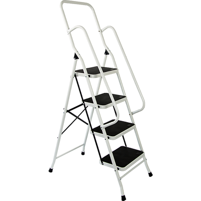 Foldable Non Slip 4 Step Steel Ladder