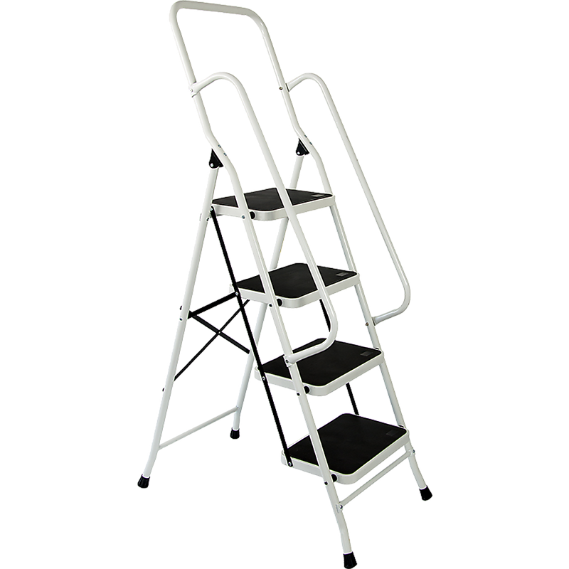 Foldable Non Slip 4 Step Steel Ladder