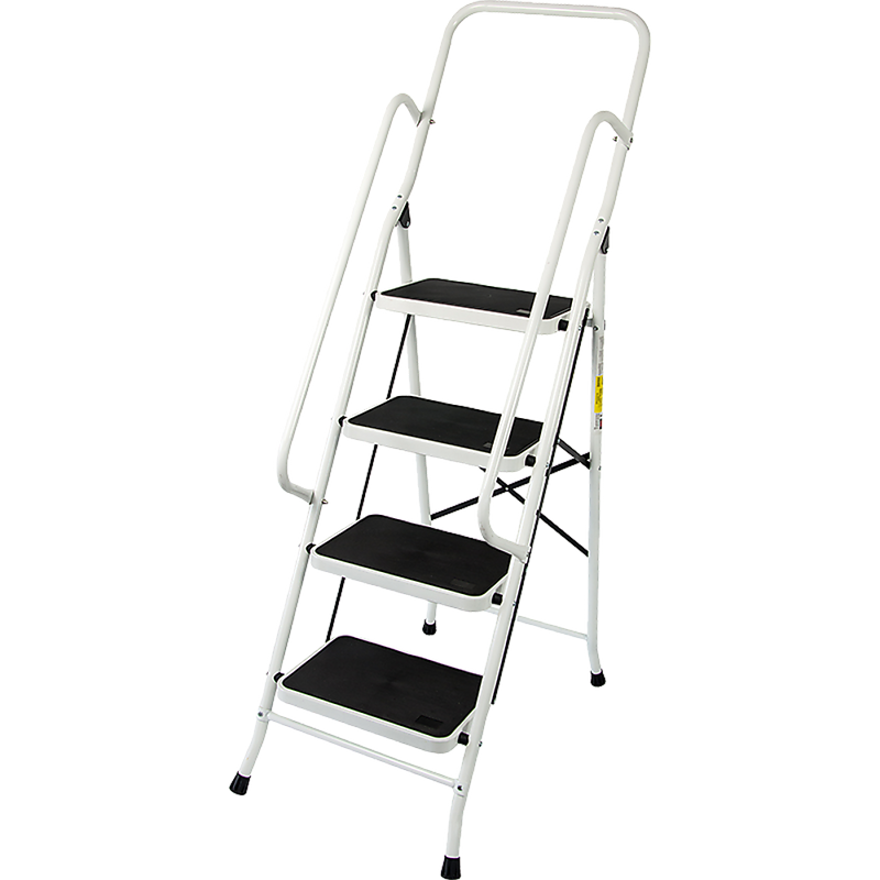 Foldable Non Slip 4 Step Steel Ladder