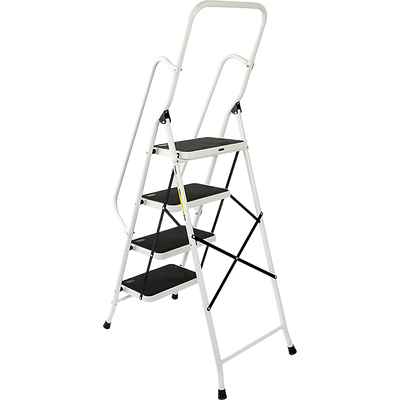 Foldable Non Slip 4 Step Steel Ladder