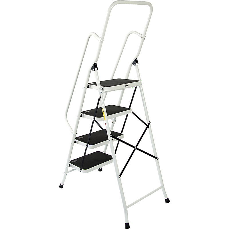 Foldable Non Slip 4 Step Steel Ladder