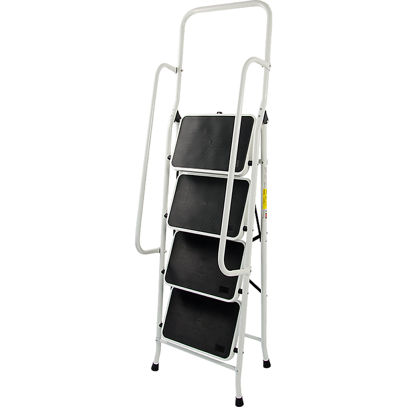 Foldable Non Slip 4 Step Steel Ladder