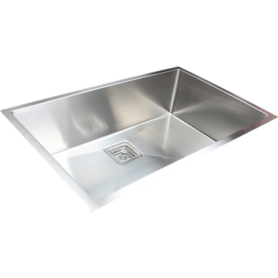 810x505mm Handmade 1.5mm Stainless Steel Undermount / Topmount Kitchen Sink with Square Waste