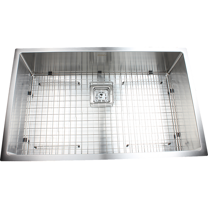 810x505mm Handmade 1.5mm Stainless Steel Undermount / Topmount Kitchen Sink with Square Waste