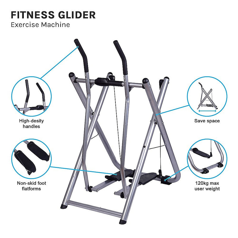 Fitness Glider Exercise Machine Elliptical Sports Trainer