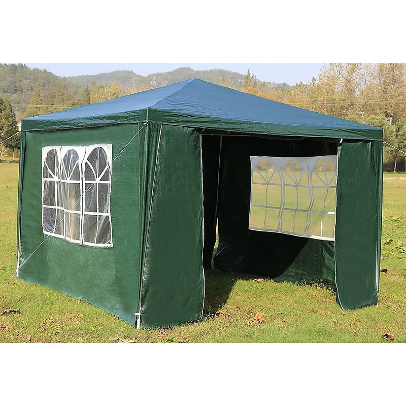 3x3m Gazebo Outdoor Marquee Tent Canopy Green