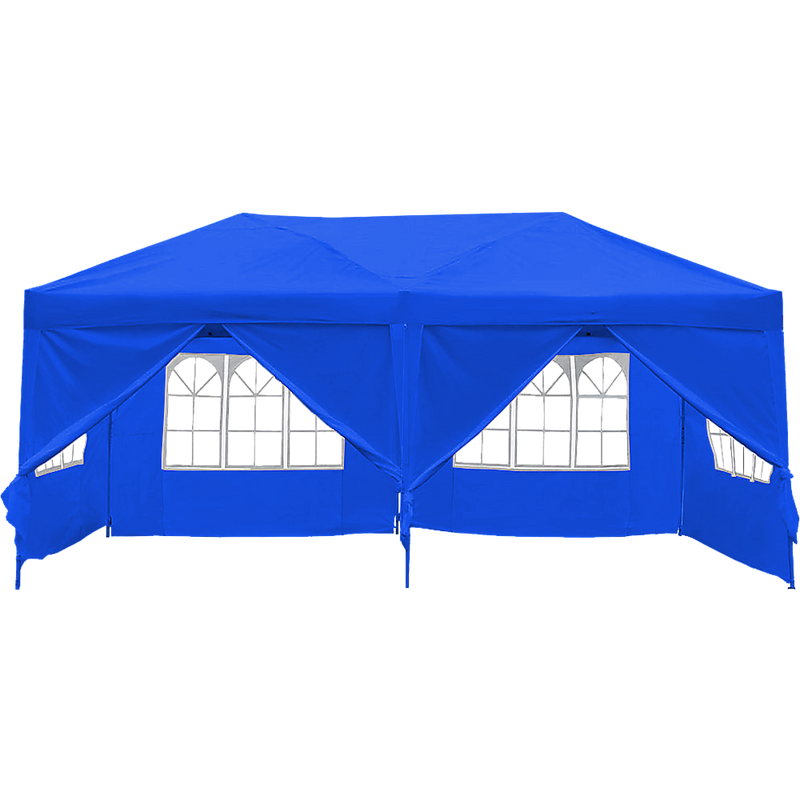 3x6m Gazebo Outdoor Marquee Tent Canopy Blue