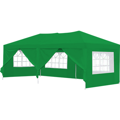 3x6m Gazebo Outdoor Marquee Tent Canopy Green