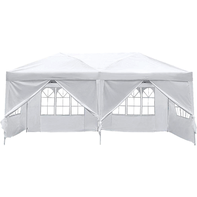 3x6m Gazebo Outdoor Marquee Tent Canopy White