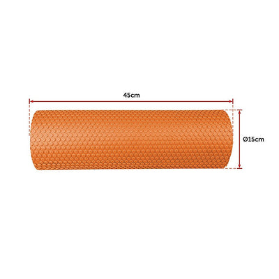 45 x 15cm Physio Yoga Pilates Foam Roller