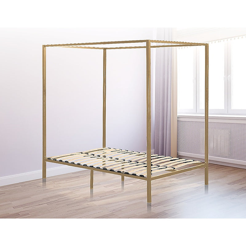 4 Four Poster Queen Bed Frame