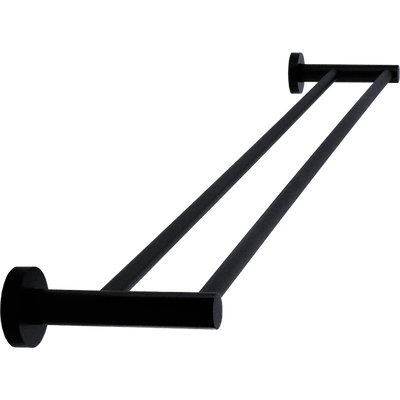 Single Classic Towel Bar Rail Bathroom Electroplated Matte Black Finish