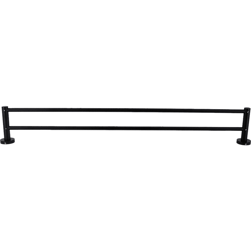 Single Classic Towel Bar Rail Bathroom Electroplated Matte Black Finish