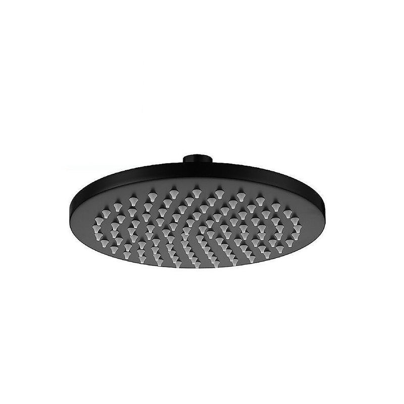 200mm Shower Head Round 304SS Electroplated Matte Black Finish