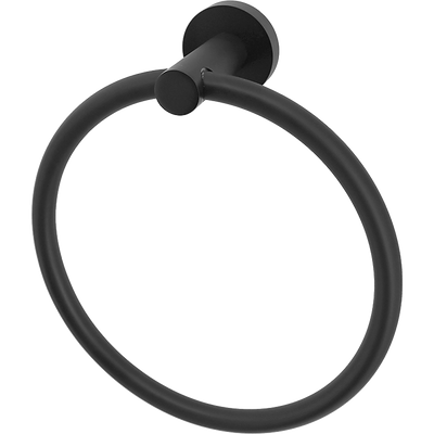 Classic Towel Bar Rail Ring Electroplated Matte Black Finish