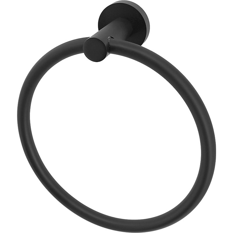 Classic Towel Bar Rail Ring Electroplated Matte Black Finish