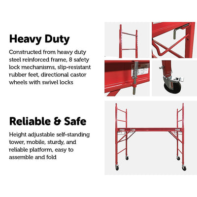 Mobile Safety High Scaffold / Ladder Tool -450KG